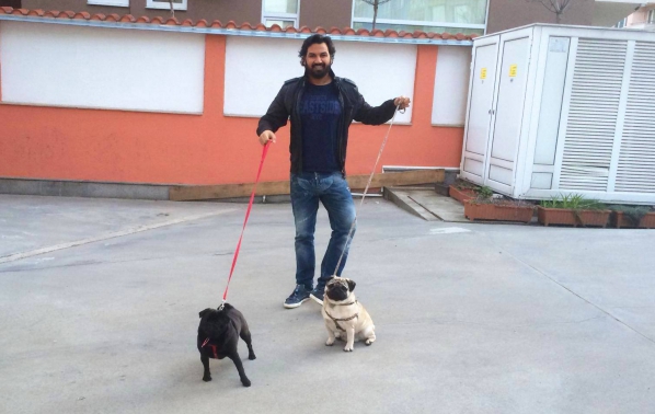 Азис показа кучетата си